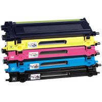 compatible multipack brother hl-4040cn printer toner cartridges 4 pack -tn135bk