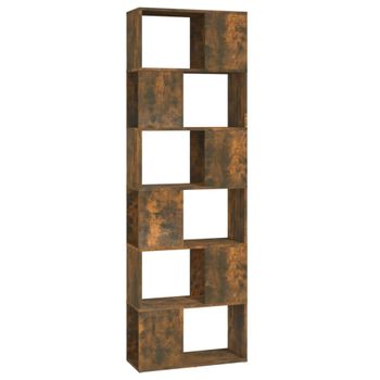 Estantería/divisor de espacios madera color marrón 60x24x186 cm