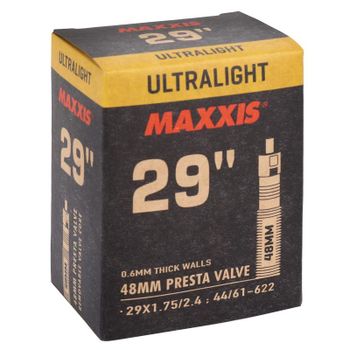 MAXXIS | Cámara ULTRALIGHT 29x1.75-2.4 Válvula Presta 48mm - MAXXIS | Cámara ULTRALIGHT 29x1.75-2.4 válvula presta 48mm