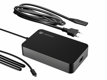CARGADOR NATEC GRAYLING USB-C 90W PARA PORTATILES, TABLETS, PHONES