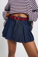 angled buckle belt rojo