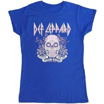 Def Leppard Camiseta manga larga Pour Some Sugar On Me para mujer