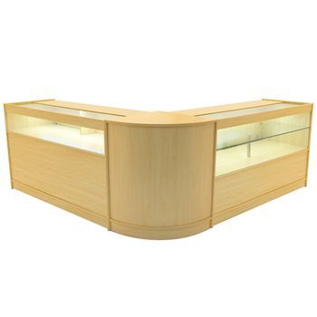 Set Mostradores Comerciales Con Luz Led 
