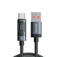 cable mensaje 7a usb-a a tipo c qc carga rapida transmision de datos nucleo de cobre de 1m2m de largo para iphone 15 15