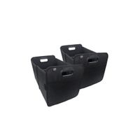 juego de 2 cestas de almacenamiento de tela negra 40 x 275 x 28 cm