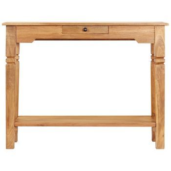 Mesa Consola | Mesa De Entrada | Mesa Auxiliar De Madera Maciza De Acacia 100x40x76 Cm