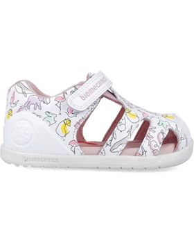 de BIOMECANICS SANDALIAS PARA NINA PRIMEROS PASOS 252167 ESTAMPADO BLANCOB050