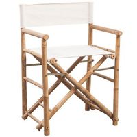 pack 2 uds sillas plegables de director bambu y lona