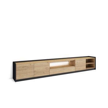 Mueble Tv Coín-02 Con Luz Integrada Y Almacenaje Práctico