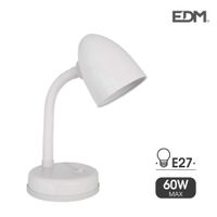 edp 30257 flexo de sobremesa modelo amsterdam e27 60w blanco