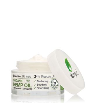 Dr Organic Cáñamo Orgánico Crema Rescate 24 h de Aceite de Cañamo Organico, 50ml