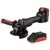 amoladora bateria 20v-125mm dnipro-mbrushless con bateria recargable 4ah cargador- kit herramientas electricas profesionales dga-201bc ultra 20v