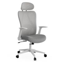 silla ergonomica sense7 noxo respaldo malla reposabrazos abatibles gris y negro