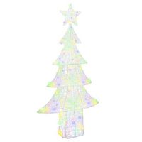 arbol de navidad 240 led multicolor 180 cm acrilico vidaxl