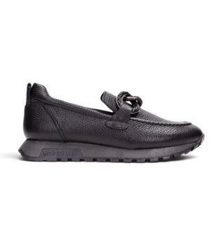 Hispanitas para mujer. HI265183 Mocasines de Piel Oregon negro (38), 1 a 3cm, Ninguno, Casual