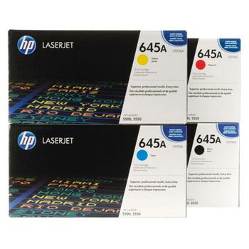 Original Multipack HP Colour LaserJet 5550 Printer Toner Cartridges (4 Pack) -C9730A