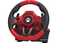 volante - hori mario kart pro deluxe para nintendo switch 1 y 2 pc pedales usb rojo