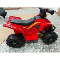 aiyaplay quad electrico para ninos 6v marcha adelante 2 kmh para 18-48 meses capacidad 25 kg interior y exterior rojo