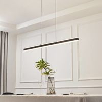 lampara de techo de aluminio negro