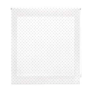 Estor Enrollable Premium - Estor Enrollable Tamaño 150x180 - Estor Premium Color Blanco Con Motas Grises | Blindecor