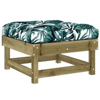 taburete de jardin  otomana de jardin  reposapies de jardin con cojin madera de pino impregnada