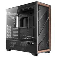 caja antec flux pro euv wood atx 2xusb30 sin fuente negro
