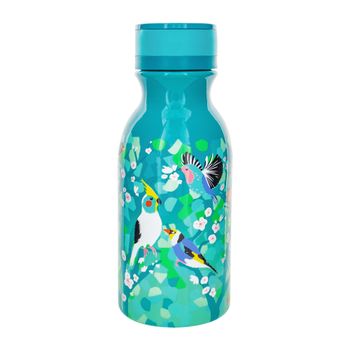 Botella termo 40 cl  azul claro silicona  18 x 7 x 7 cm