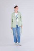 gabardina de piel sintetica mint 46