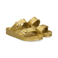 birkenstock sandalias planas mujer - dorado talla 37n