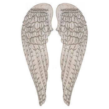 Alas De Ángel Blanco Evejec Set 2 Piezas 32x4x103