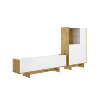 composicion de salon ka mueble de tv y aparador blanconatural