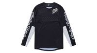 camiseta de manga larga sprint de troy lee designs negro blanco