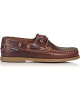 de snipe zapato de sport 22310 nautico cuero marron