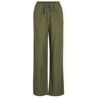 vila pantalon fluido noos prisilla trousers - olivine para mujer