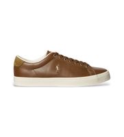 polo ralph lauren para hombre 816879935001 zapatillas de piel active marron 44 plano cordones casual