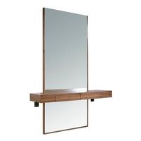 espejo recibidor rectangular nogal angel cerda 3235 120x35x180