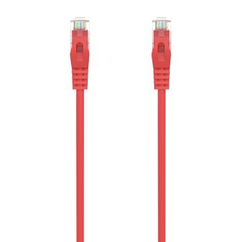 AISENS Cable de Red Latiguillo RJ45 LSZH Cat.6A 500 Mhz UTP AWG24, Rojo, 1.5M
