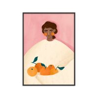poster the woman with the oranges marco negro - 70x100 cm