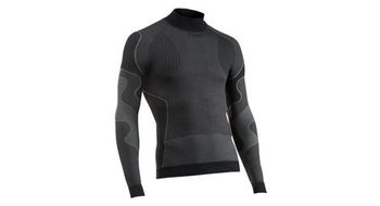 Capa base manga larga northwave revolution cuello alto negro unisex