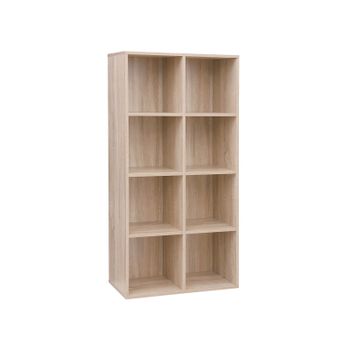 Librería Estantería Compartimentos Expositor para Oficina, Colore Rovere
