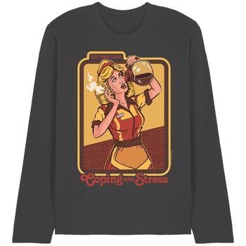 Steven Rhodes Camiseta manga larga Coping With Stress para hombre