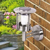 solar stainless steel led wall light