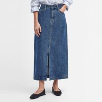 barbour ella denim midi skirt - uk 10