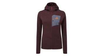 Vellon con capucha lumiko para mujer  morado  de mountain equipment