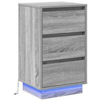 mesita de noche  armario de noche  mesa de noche gris 39 x 345 x 65 cm madera de ingenieria
