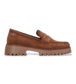 Refresh para mujer. 17603004-CAMEL Mocasines 176030 marrón (39), 3 a 5cm, Ninguno, Casual