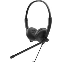 auriculares dell con cable usb-a microfono boom diadema y color negro