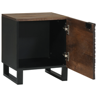 mesita de noche  mesilla de noche  cabinete de noche 40x335x46 cm madera maciza de nogal cfw54035