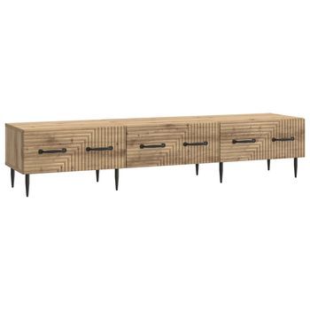 Mueble De Tv 147 X 34,5 X 30 Cm Roble Artisan Vidaxl