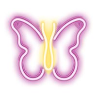 neon led signo luz usb led luz hogar luz luz nocturna mariposa rosa